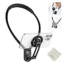 NEEWER GP-16 Magnetic Neck Mount for Action Camera & Phone with Cleaning Cloth Chest Mount Phone Holder for POV Video Recording Vlogging Compatible