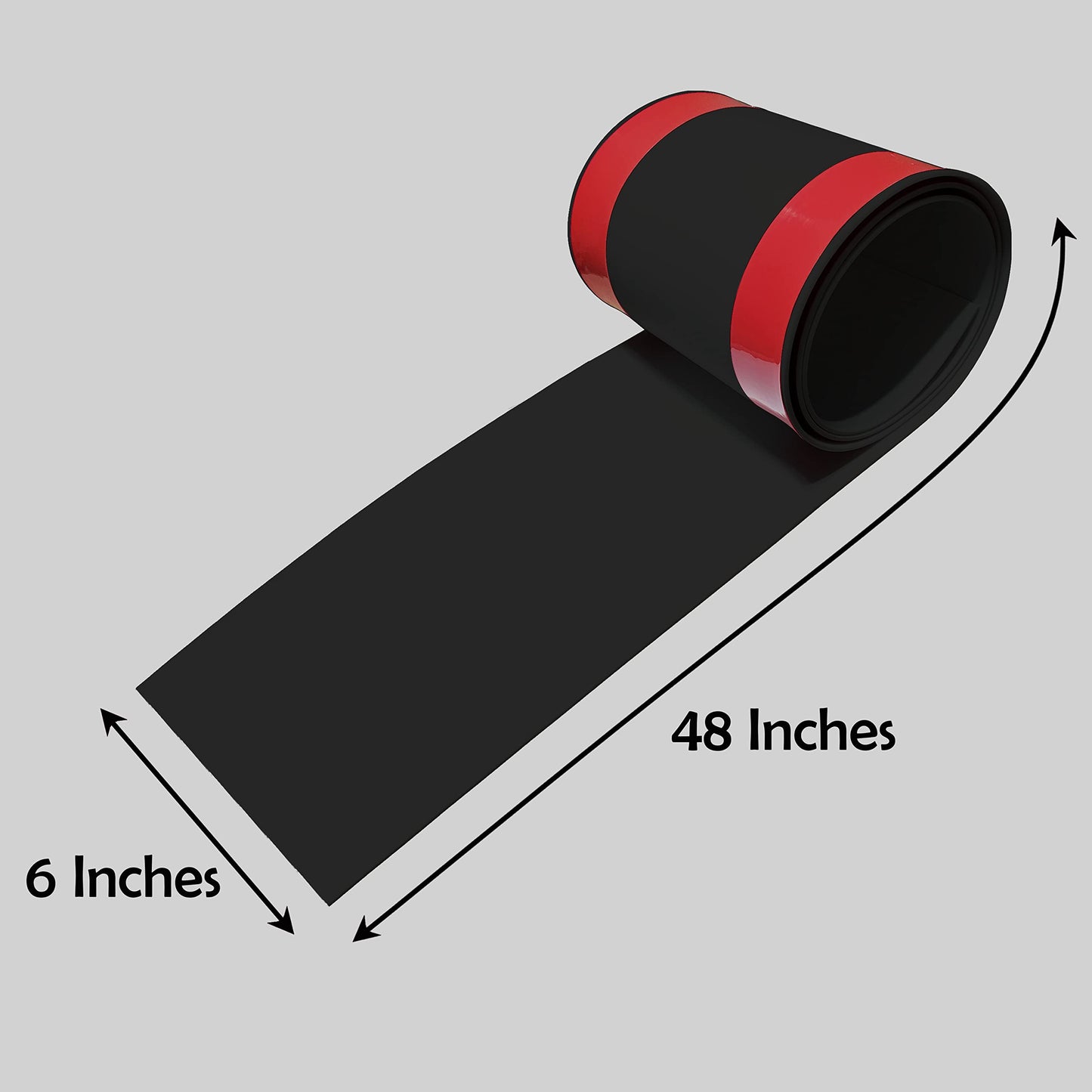 Rubber Bond Cord Covers for Wires on Floor - 6"x48" Self-Adhesive Rubber Cable Hider Floor Strips - Cable Management Wire Covers for Floor - Low