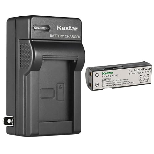 Kastar 1-Pack Battery and AC Wall Charger Replacement for Konica NP-700 Battery, Konica Dimage X500, DG-X50-K, DG-X50-R, DG-X50-S, Konica X6 Camera