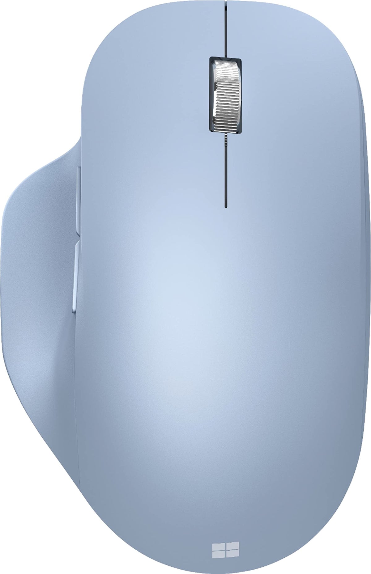 Microsoft Bluetooth Ergonomic Mouse - Pastel Blue - with Thumb Rest, Precise Tracking, and Customizable Buttons