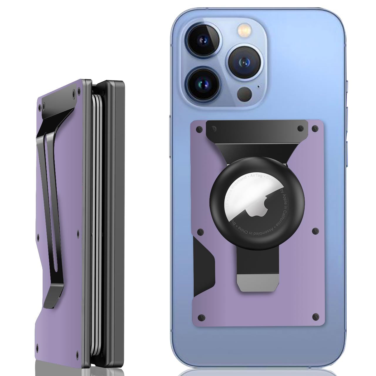 Zeeker for Magnetic Wallet with Airtag Holder & Money Clip for iPhone 16/15/14/13/12 Series,15-Card Holder, Upgrade with iPhone Wallet,RFID Blocking