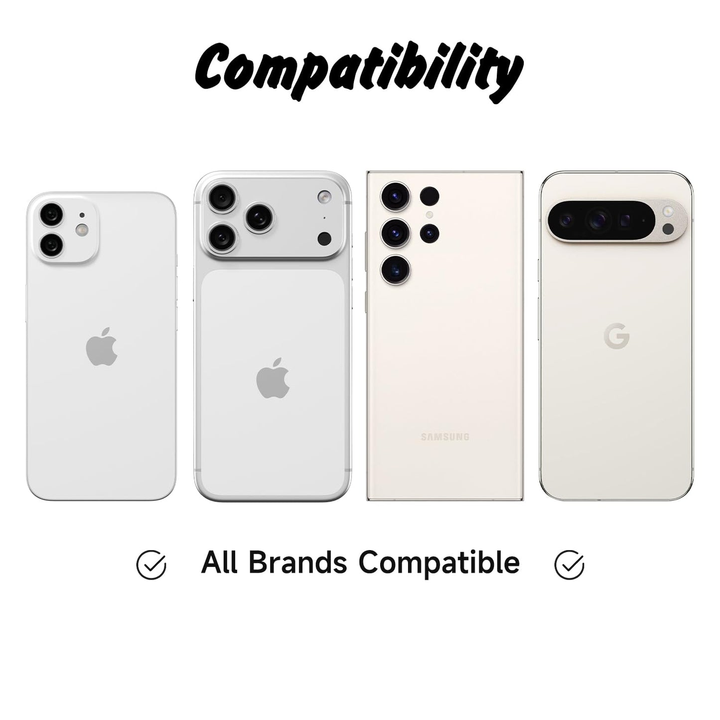 Svanove Heart Adhesive Phone Grip Holder, Cute Collapsible Glass Stick Phone Grip Stand Expanding Kickstand for iPhone Samsung Phones Accessories, 3D