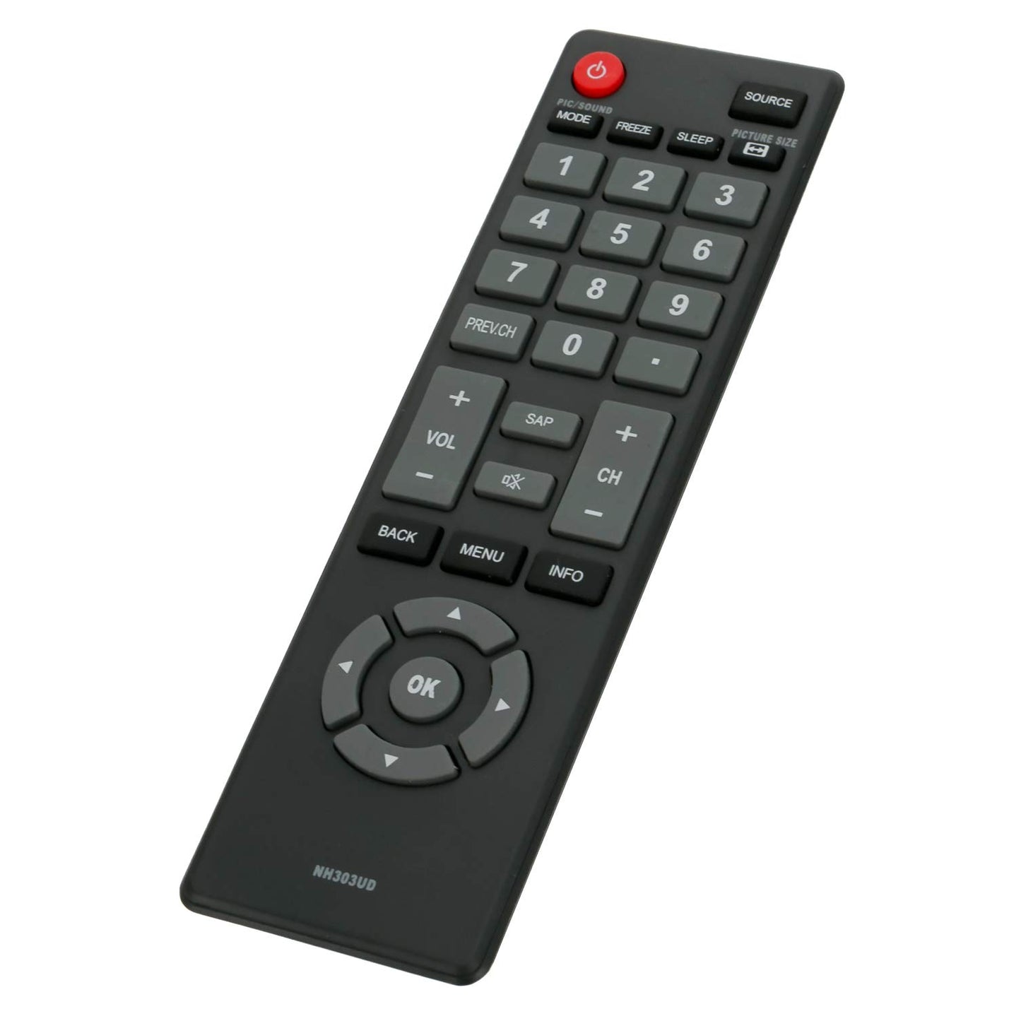 NH303UD Replace Remote Control fit for Emerson LCD TV HDTV LE240EM4 LE290EM4 LE290EM4F LE320EM4 LE391EM4 LF280EM5 LF320EM4 LF320EM4A LF320EM4F