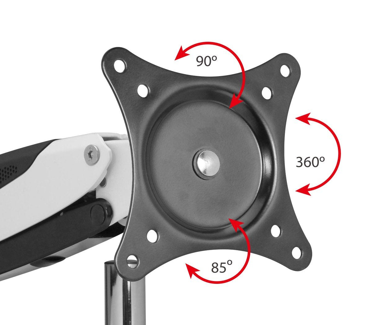 SIIG Tilt and Swivel Monitor Desk Mounting Kit - White (CE-MT1H12-S1)