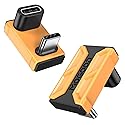 MOGOOD 180 Degree U Shape USB-C Male to USB C Female Adapter with PD 140W/40 Gbps, Type C 180 Extender for Steam Deck/Switch/Laptop/Tablet/Phone