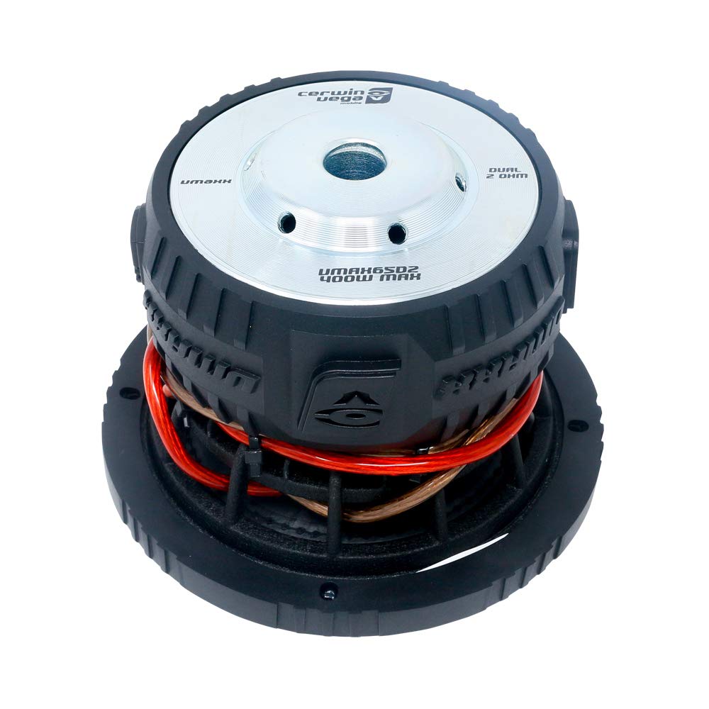 CERWIN-VEGA! 6.5" Dual 4-Ohm Car Subwoofer VMAX65D4