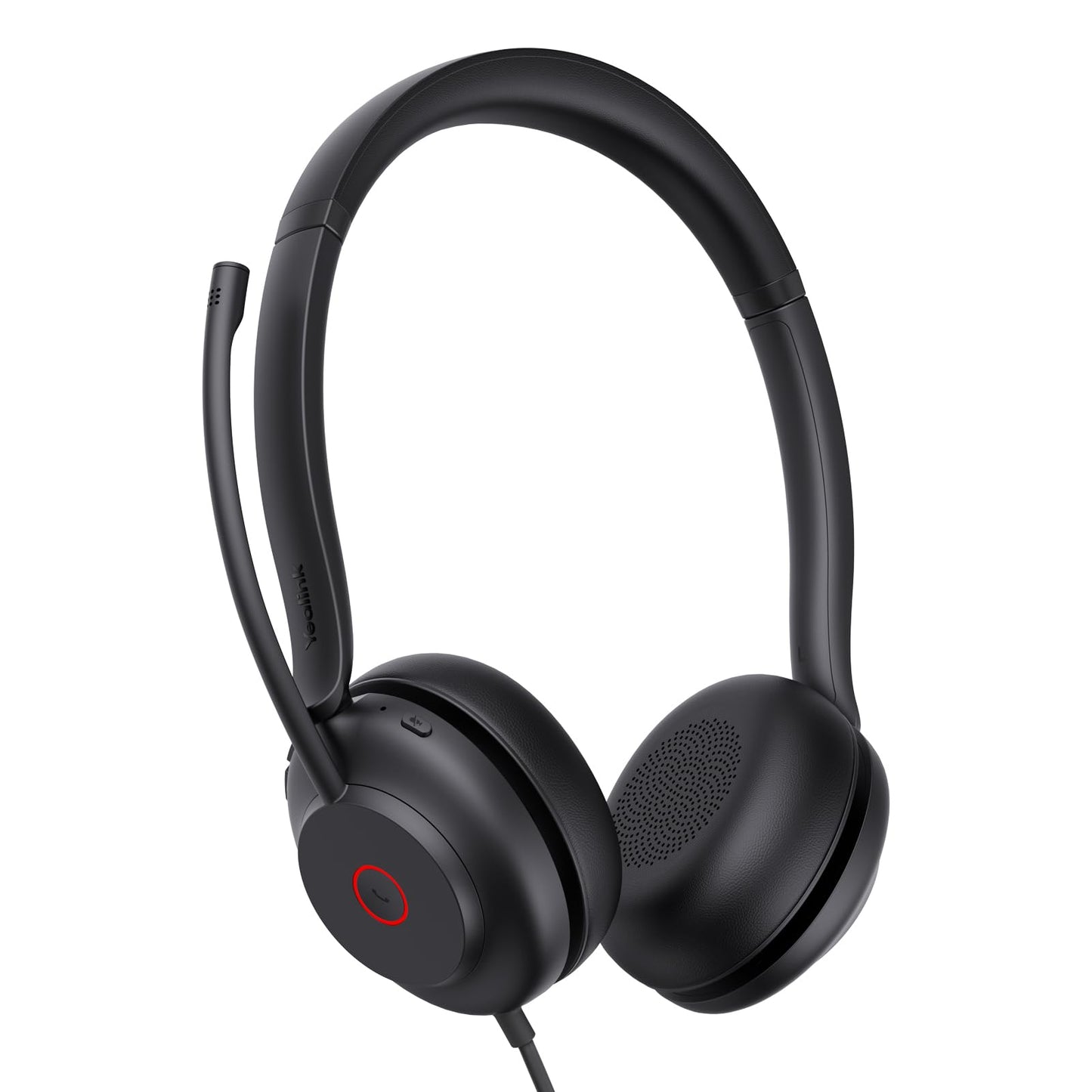 Yealink UH35 Wired Headset, USB Headset with Noise Cancelling Mic, Optimized for Skype and Zoom and Other Leading Conferencing Platforms, All-Day
