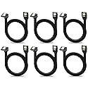 V TELESKY 6Pack Short SATA III Cable 90 Degree Right Angle and Straight? 6Gbps Cable with Locking Latch for HDD/SSD/CD and DVD Drives ?40cm