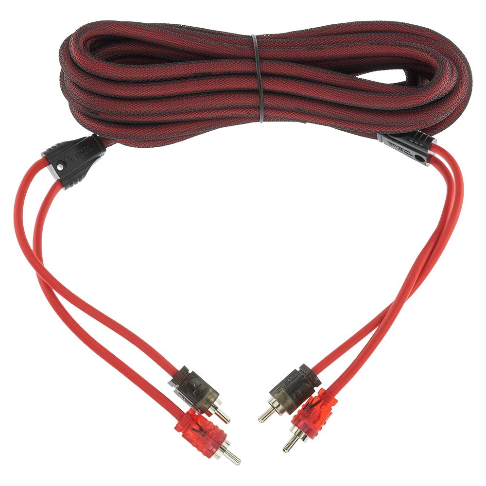 DS18 R16 RCA Cable Ultra Flex 16 Feet - 2-Male to 2-Male Stereo Audio Cables, 2RCA Male to 2RCA Male Stereo Cable for Home Theater, HDTV, Amplifiers