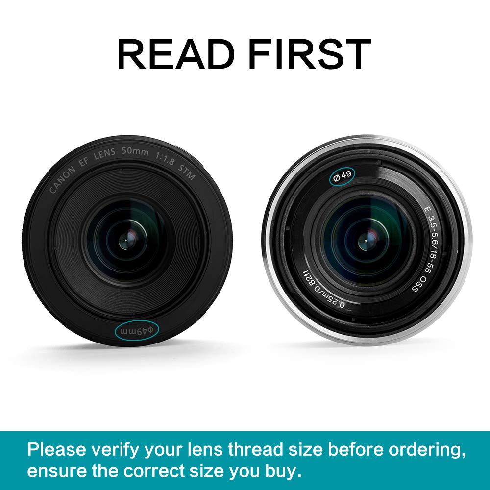 77mm Close-up Filter Kit 4 Pieces(+1,+2,+4,+10) Macro Filter Accessory Close-up Lens Filter Kit Set with Lens Filter Pouch for Canon Nikon Sony Pentax