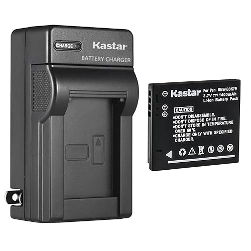 Kastar 1-Pack Battery and AC Wall Charger Replacement for Panasonic Lumix DMC-SZ5, Lumix DMC-SZ7, Lumix DMC-TS20, Lumix DMC-FX78, Lumix DMC-FS22