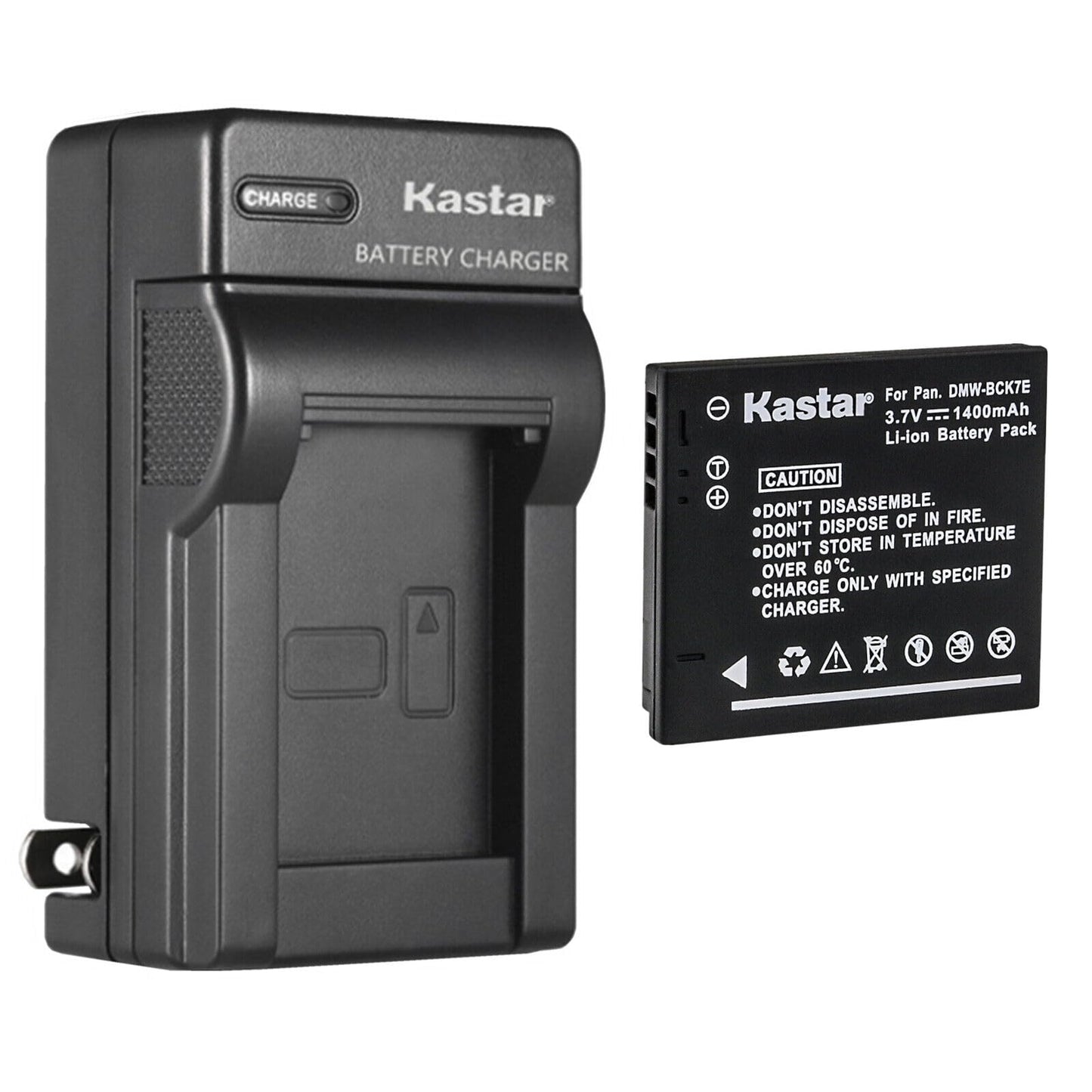 Kastar 1-Pack Battery and AC Wall Charger Replacement for Panasonic Lumix DMC-SZ5, Lumix DMC-SZ7, Lumix DMC-TS20, Lumix DMC-FX78, Lumix DMC-FS22