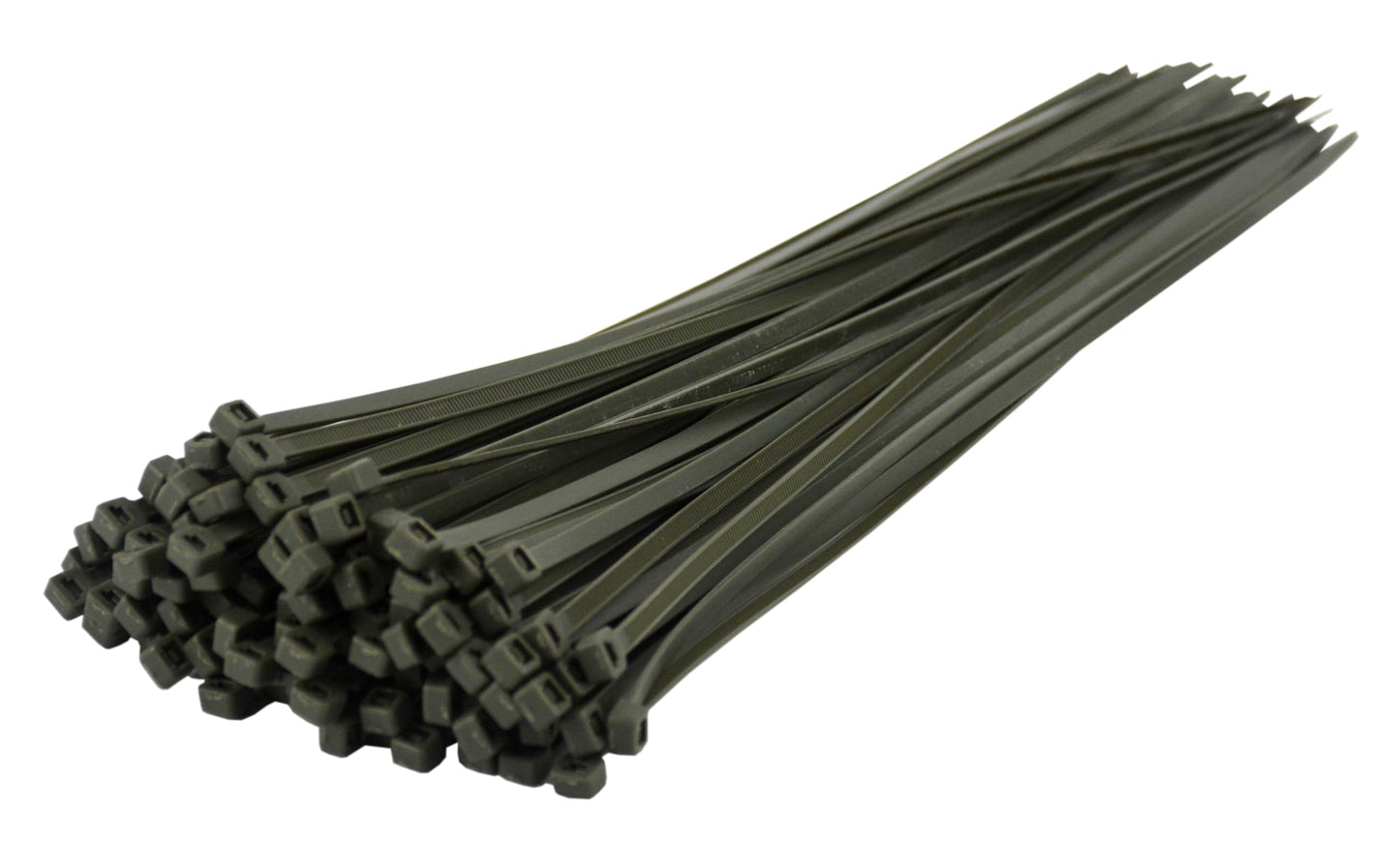Pro Tie Standard Duty, Self-Locking Nylon Cable Wire Ties for Indoor and Outdoor Use | 14.6-Inch, 50 lbs. Tensile Strength, Olive Green Nylon