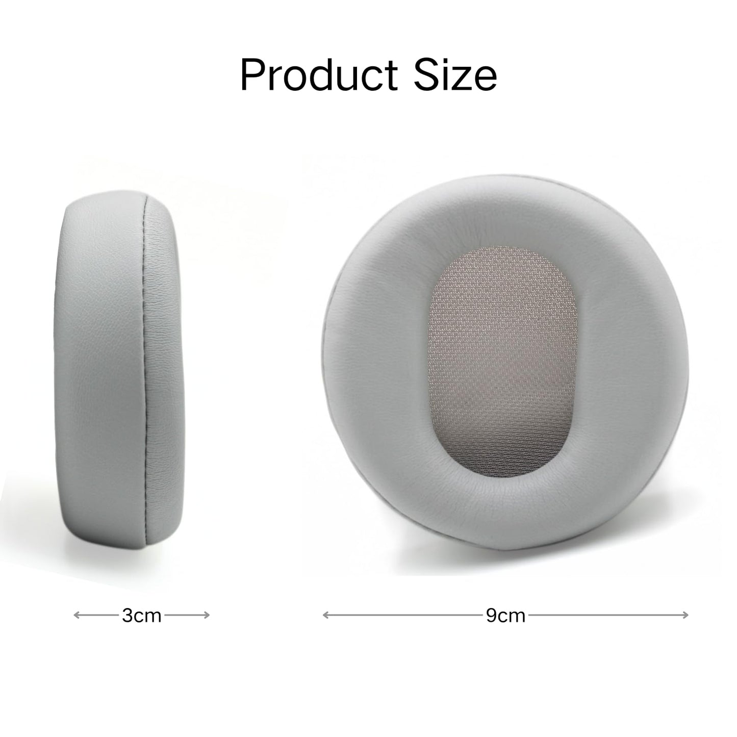Ear Pads Replacement - Compatible with Microsoft Surface GEN I&II Headphone Protein Leather Ear Cushions Cups, Breathable Mesh Cover with Mounting
