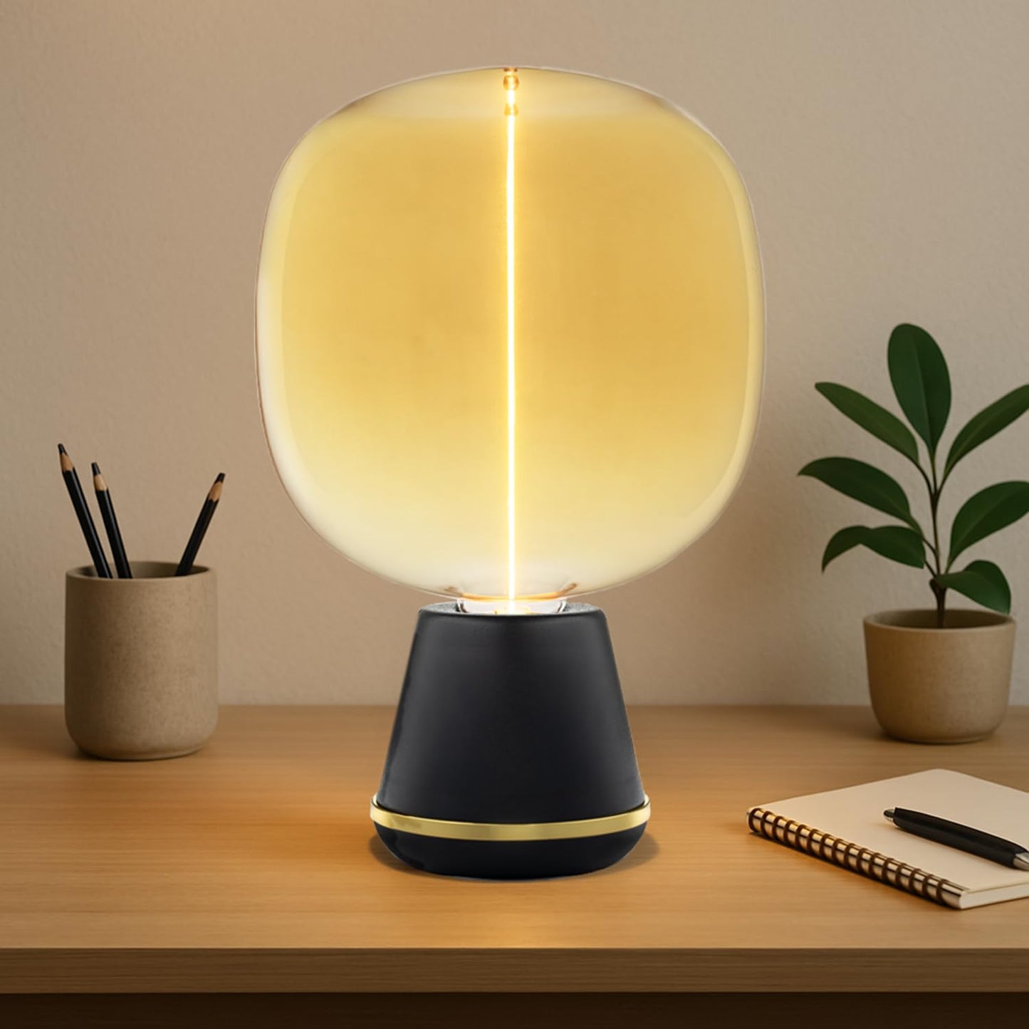 Novelty Lights Large Globe Pendant Light Bulb, Magnetic LED Flex Filament