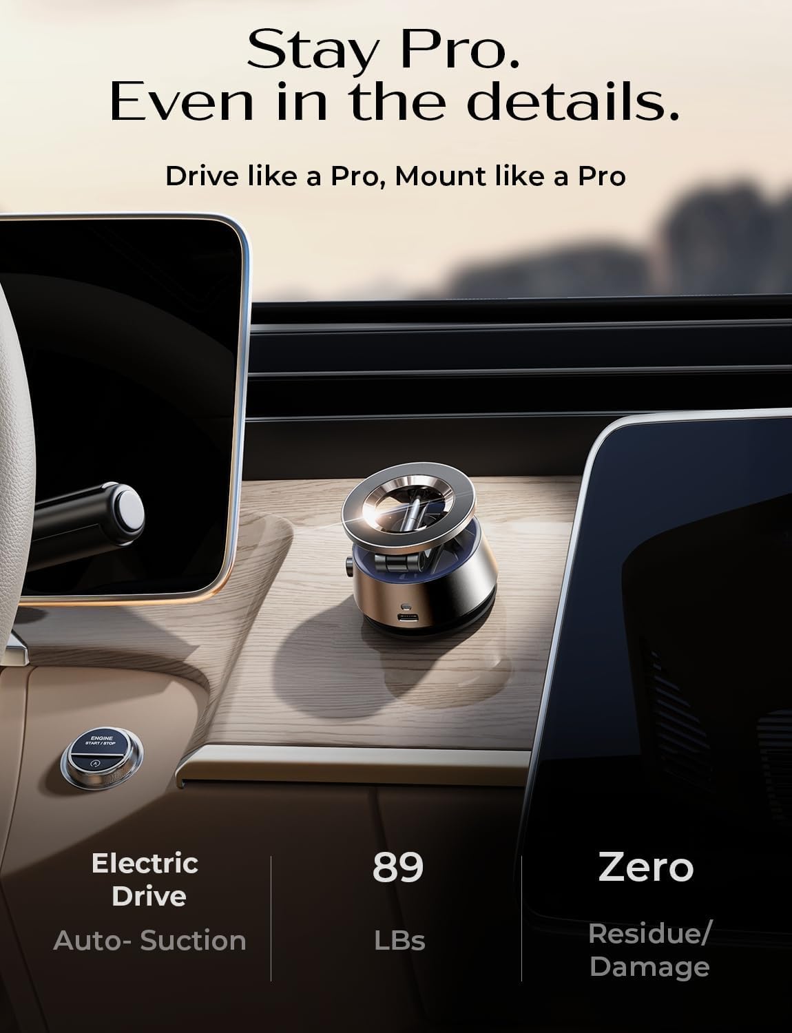 LISEN for MagSafe Car Mount Magnetic Car Phone Vent Mount, Magnetic Car Phone Holder, Hands Free Cell Phone Car Holder for Vent, Fits for iPhone 16 15