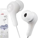 JVC Gumy in Ear Earbud Headphones with Paper Package, Powerful Sound, Comfortable and Secure Fit, Silicone Ear Pieces S/M/L - HAFX7WN (White)
