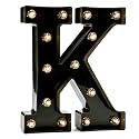 Decorative LED Illuminated Letter Marquee Sign - Alphabet Marquee Letters with Lights For Wedding Birthday Party Christmas Night Light Lamp Home Bar