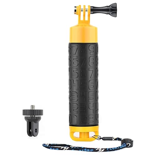 SOONSUN Floating Hand Grip Compatible with GoPro Hero 13 12 11 10 9 8 7 6 5 4 3, Session, Fusion, Max, Osmo Action 3 4, SJCAM, Action Camera