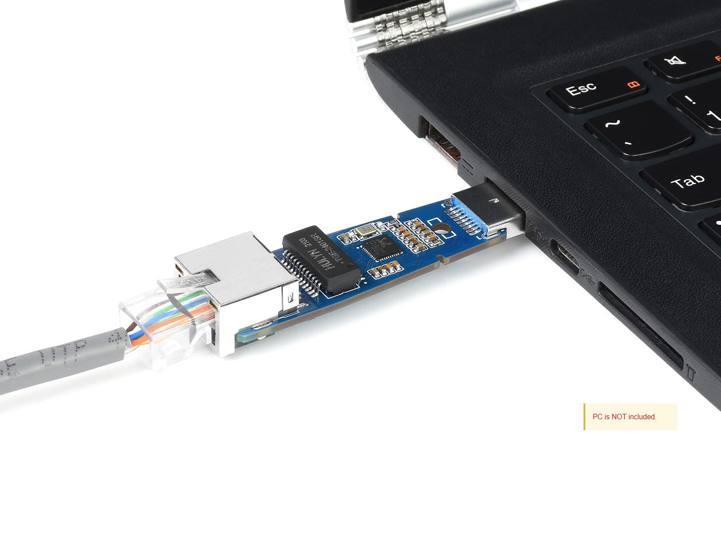 TOP1 USB 3.2 Gen1 to Gigabit Ethernet Converter, Equipped with RTL8153 High-Performance Chip, Multi-System Compatibility, Driver-Free, Plug and Play