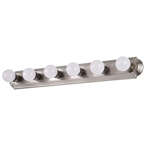 Nuvo 60/302 36-Inch Six Light Vanity Strip, Brushed Nickel