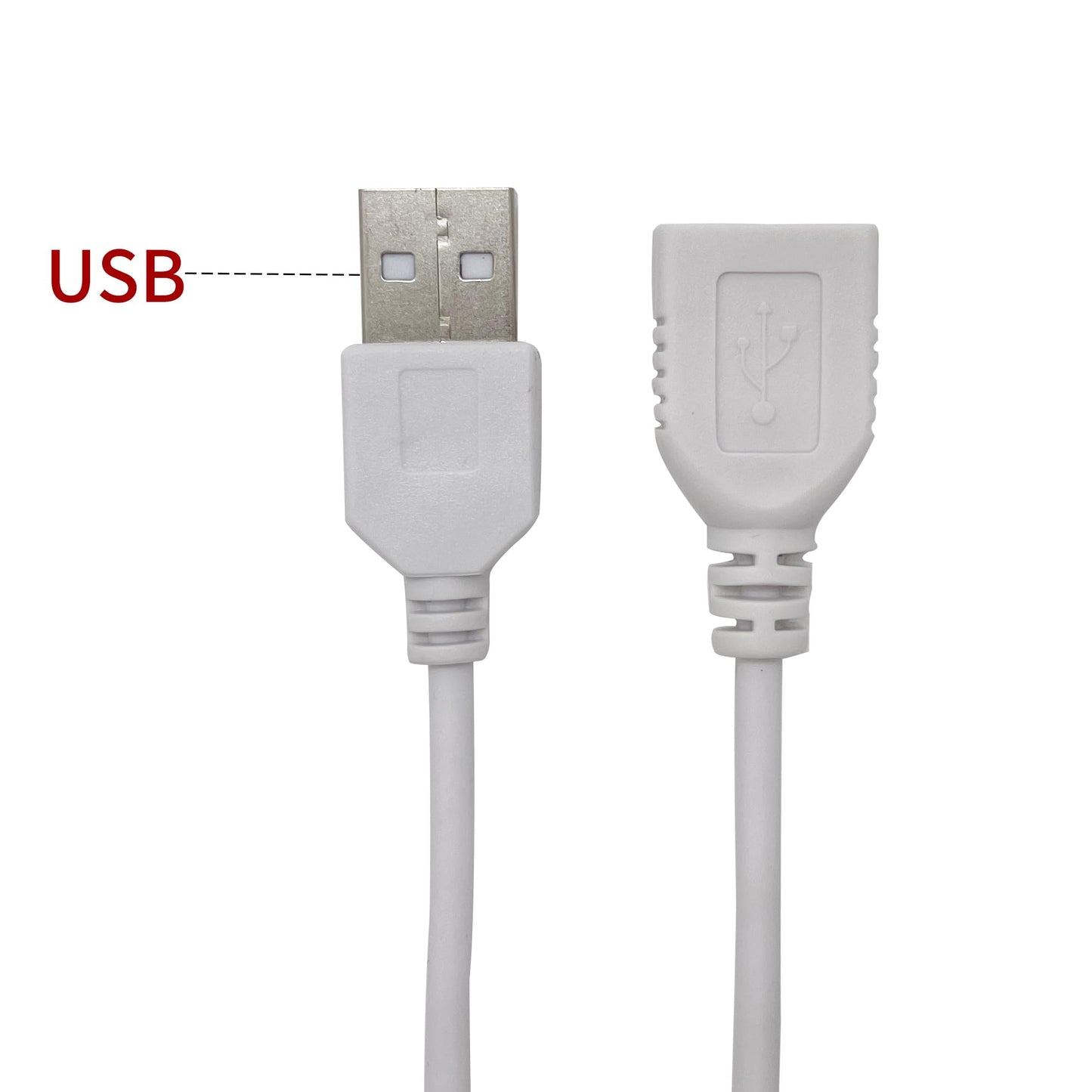 Clearhill 2Pcs 5V 2A USB Dimmer Switch with Male and Female USB Connectors,Remote Control,6-Speed Dimming,ON-Off Function,22AWG Wire,60s delay Off,for