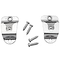 BLLNDX Microphone Holders 2PCS Mic/CB Mic Hanger Clips Microphone Clip Hook Microphone Hang Up Clip with Screws for Kenwood Mobile Radio