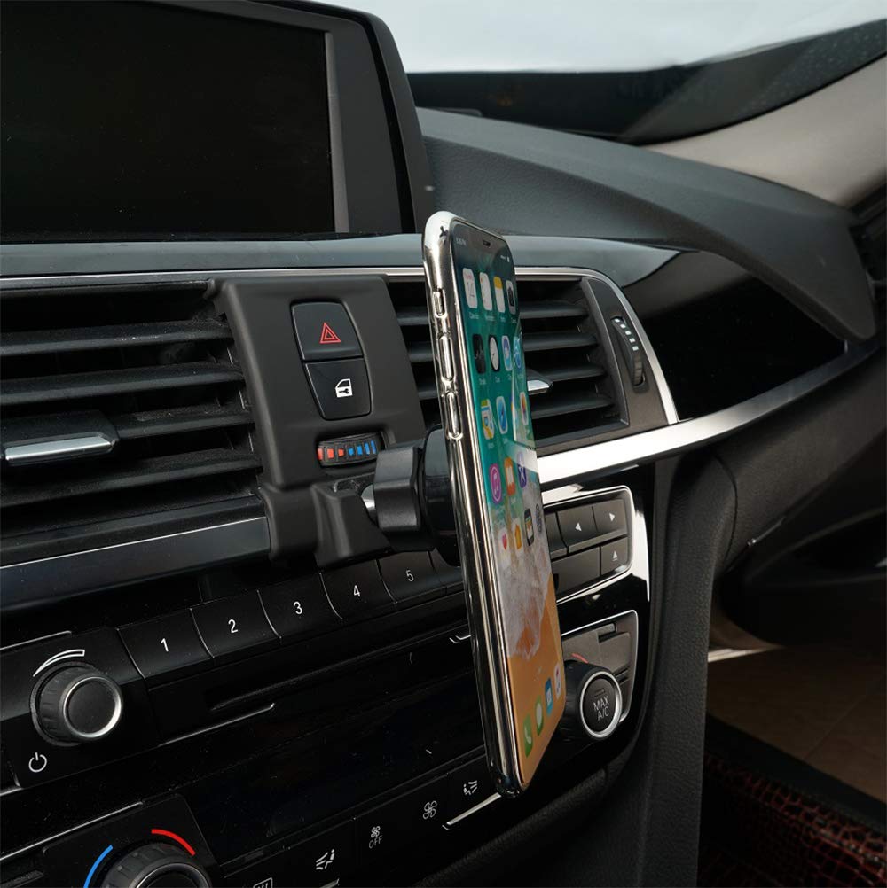 Bwen Car Phone Holder fit for BMW 3-Series 2014-2019, BMW 4-Series 2014-2020 Strong Magnetic Adjustable Car Air Vent Car Dashboard Cell Phone Mount