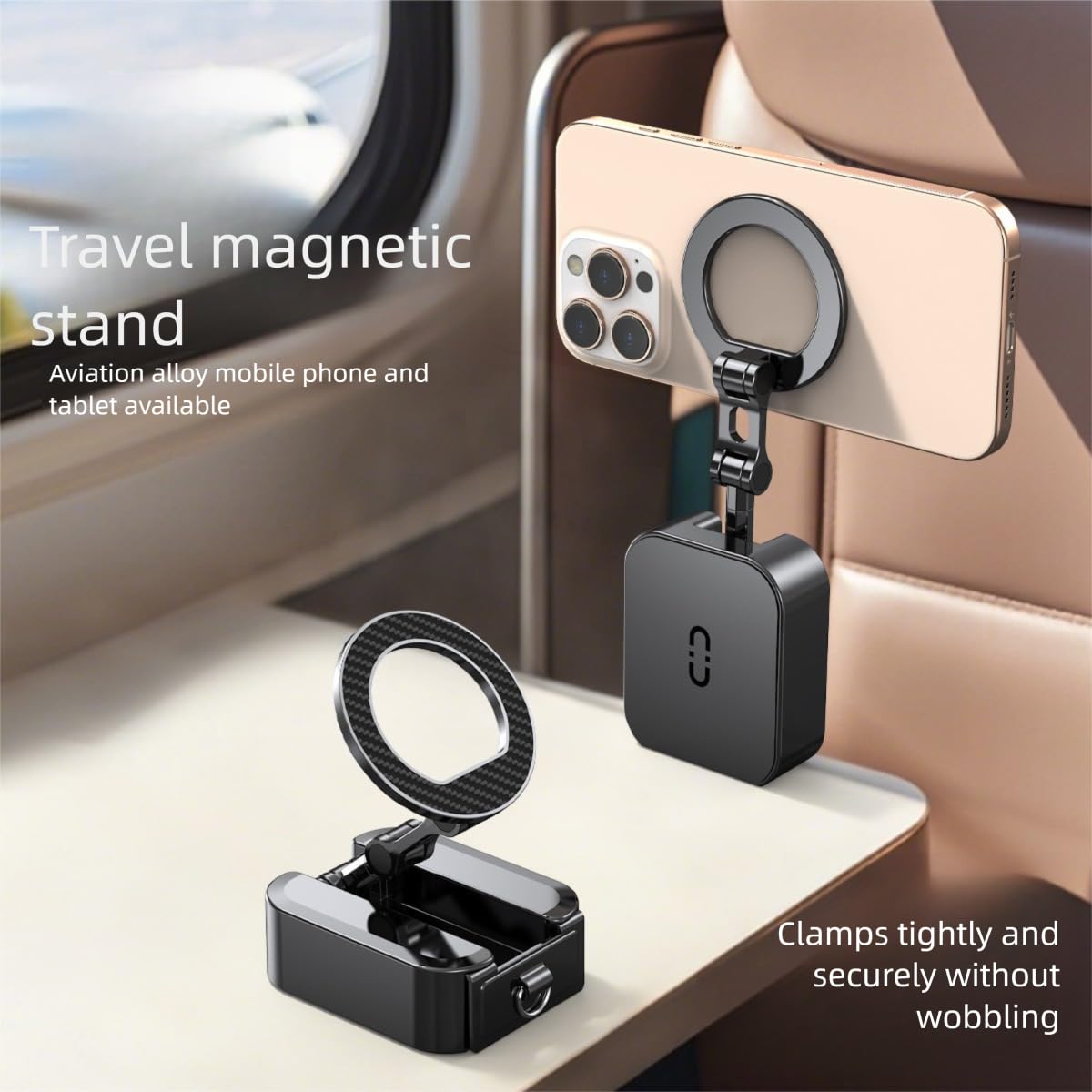 MaTekoty Magnetic Suction car Holder Anti-Skid Non-Drop Simple and Beautiful car Tools Vacuum Magnetic Suction Mobile Phone Holder use Without Leaving