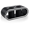 WikrOck Metal Aluminum Alloy Desktop Microphones Storage Holder, Stand Support Base For Wireless Microphones, Fashionable Tabletop Mics Organizer (M