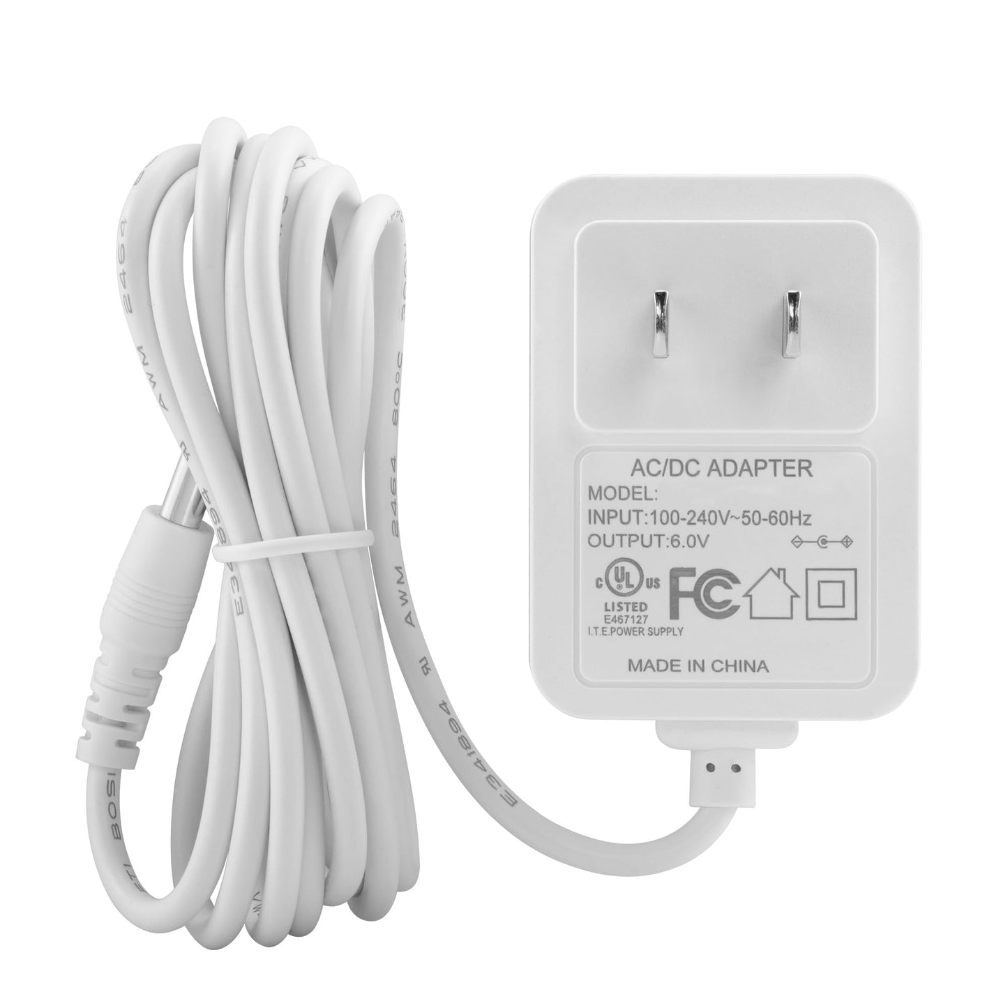 LEFXMOPHY TPKB00600030-A0 AC Adapter, AD002 Power Cord Replacment for 6V HoMedics SS-2000 SS 20000, MyBaby SoundSpa Lullaby Sound Machine White…