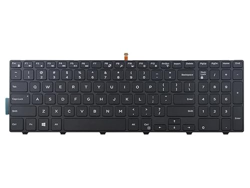New Laptop Backlit Keyboard Replacement for Dell PK1313G2B00 V147225BS V147225BS1 US Layout Black Color