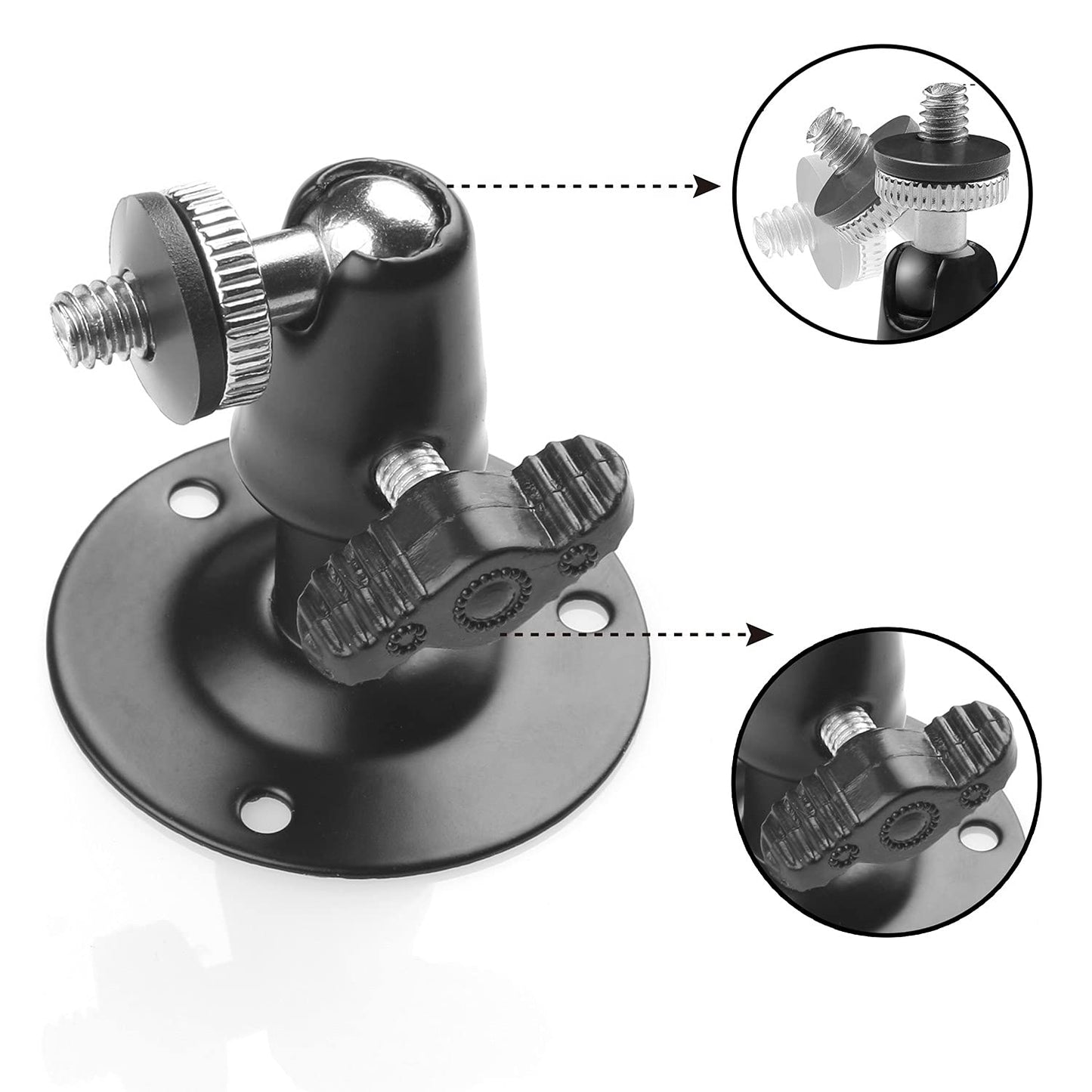 Camera Bracket Mount 3 Pcs Security Wall Mount for Oculus Sensor Arlo, Arlo Pro,Metal Security Camera Bracket Outdoor Indoor Oculus Rift Mount Bracket