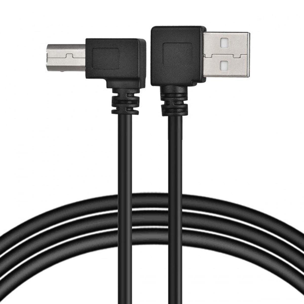 chenyang CY Printer Scanner Cable,USB 2.0 Type A Male to USB 2.0 Type B Male Printer Scanner Cable 90 Degree Angled 50cm