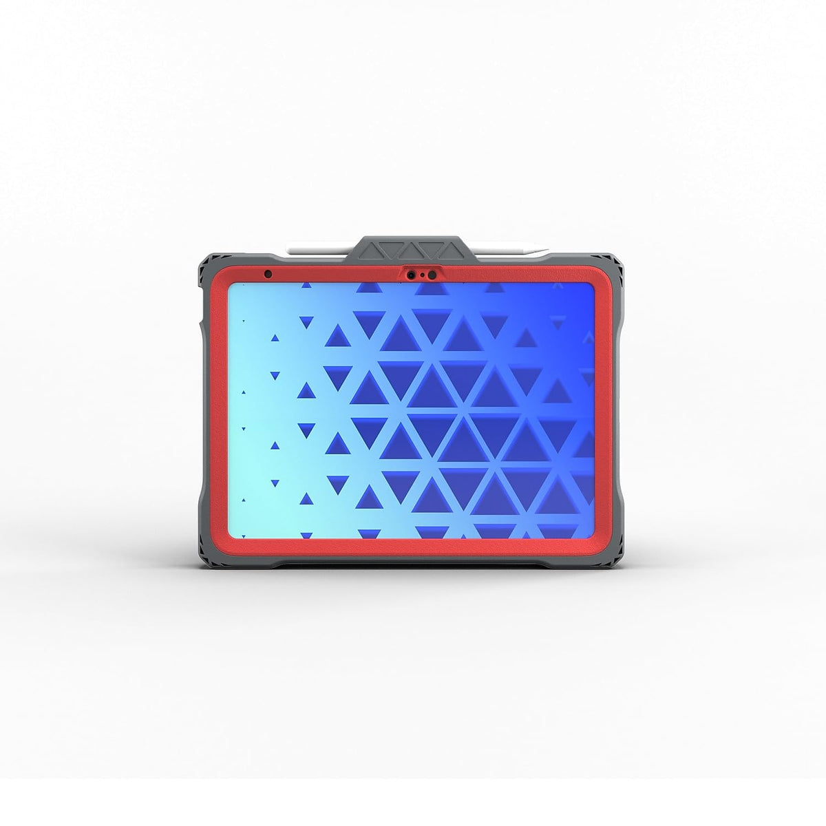 MAXCases Shield Extreme-X2 for iPad 10 10.9" (2022) (Red Bezel-Gray Case)