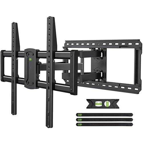 USX MOUNT Full Motion TV Wall Mount for Large TVs 42-97 Inch up to 150 lbs, Wall Mount TV Bracket with Swivel and Tilt, Fits 16",18", 24" Wood Studs