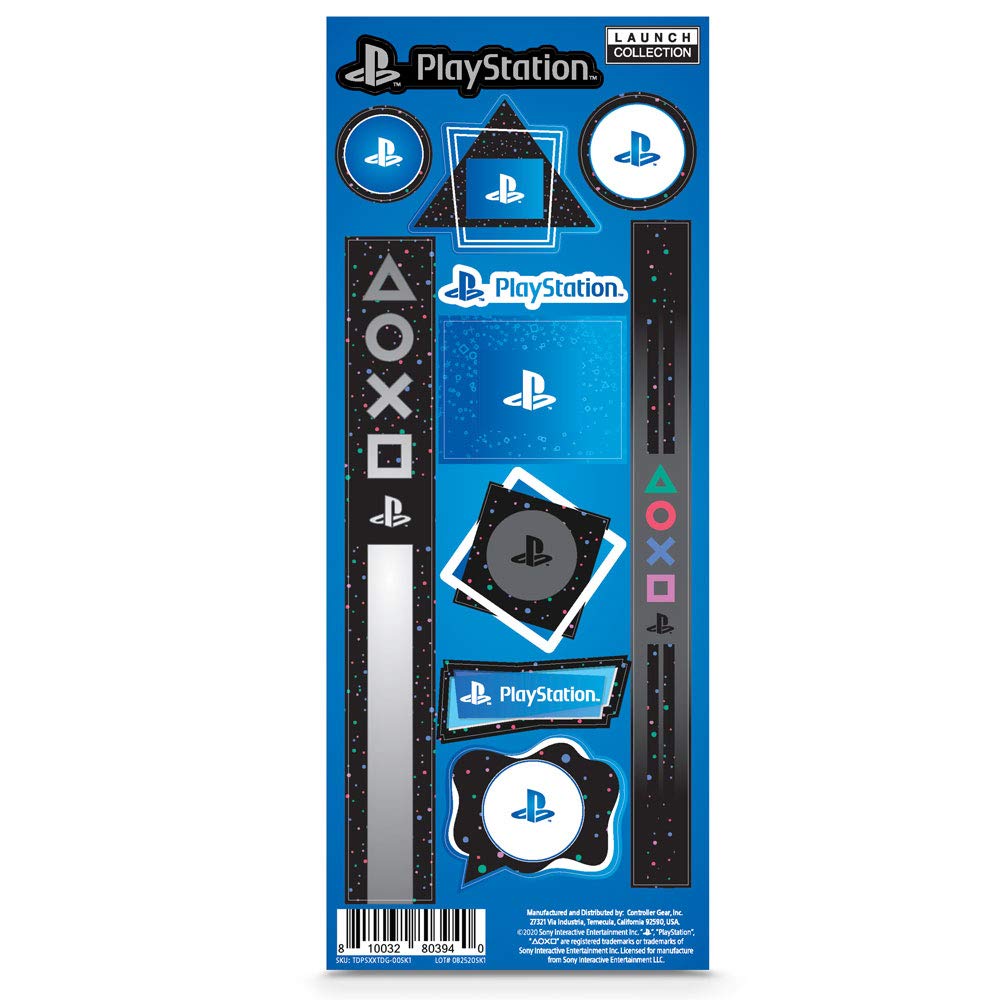 Controller Gear Official Sony PlayStation 5 Launch Collection Merchandise Bundle - Wide Mouth Stainless Steel Water Bottle, PS5 Hat, Socks, Premium