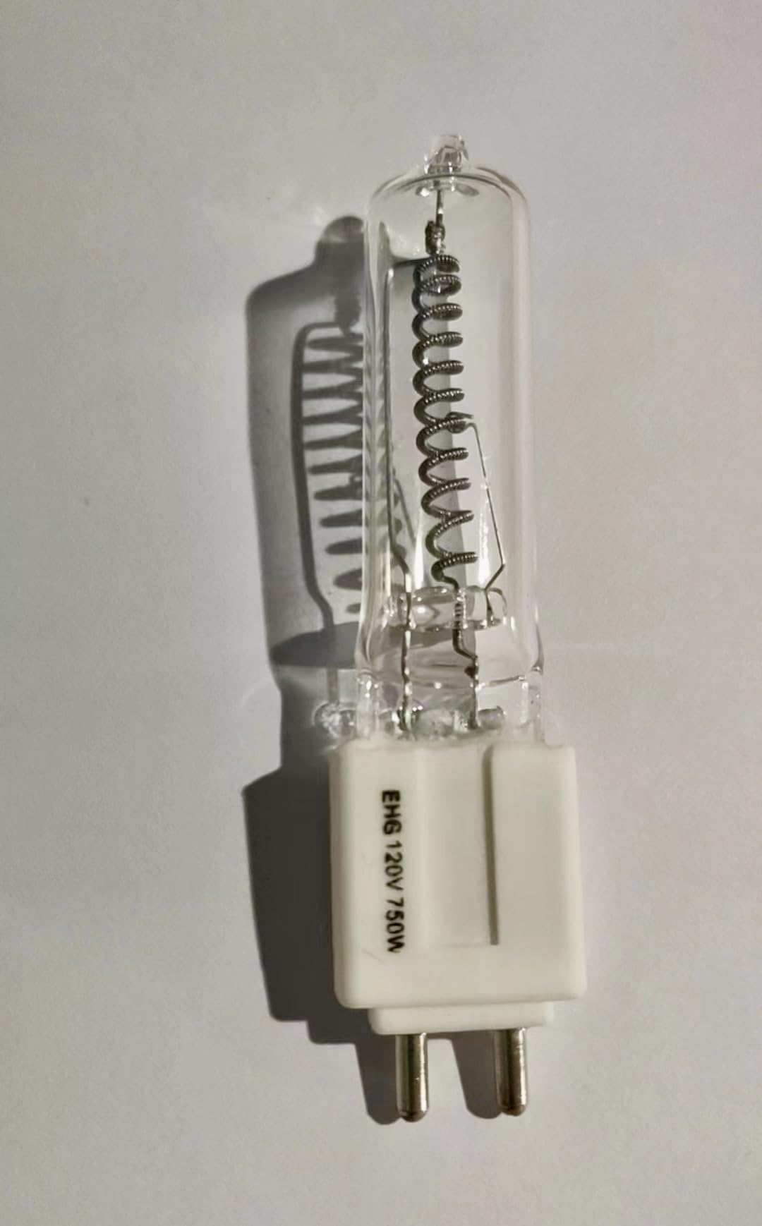 Tawelun EHG 120V 750W T6 G9.5 Halogen Lamp Bulb,Stage Studio Lamp,Clear (120V 750W)