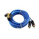 ORION Wired CR12FT (12-Ft Blue) 2 Channel RCA Male to RCA Male Stereo Car Audio Cable | RCA Cable for Amplifiers, Hi-Fi Systems, Speakers, Home