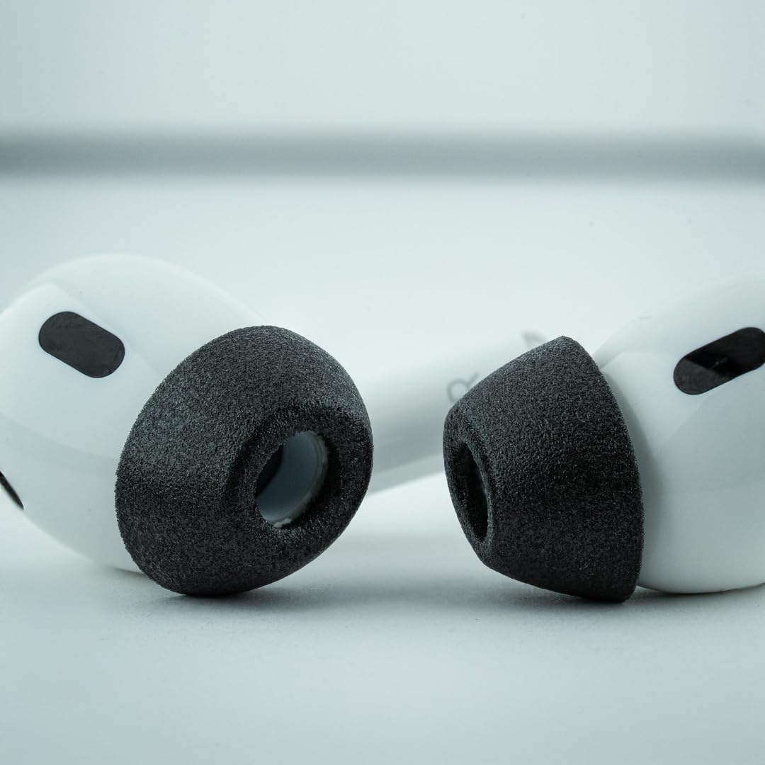 Comply TrueGrip MAX | Premium Memory Foam Replacement Earbud Tips for Apple AirPods Pro 1 & 2 | Long Lasting Comfort, Extreme Durability, Secure Fit