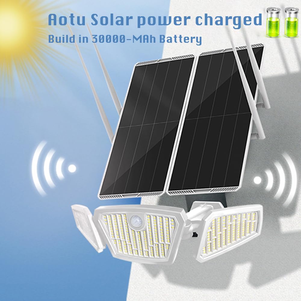 LINYUNYIN® Solar Outdoor Wireless Access Points with Security Flood Light,Outdoor Solar Light Wireless WiFi Extender Signal Booster 2-1,Long Range