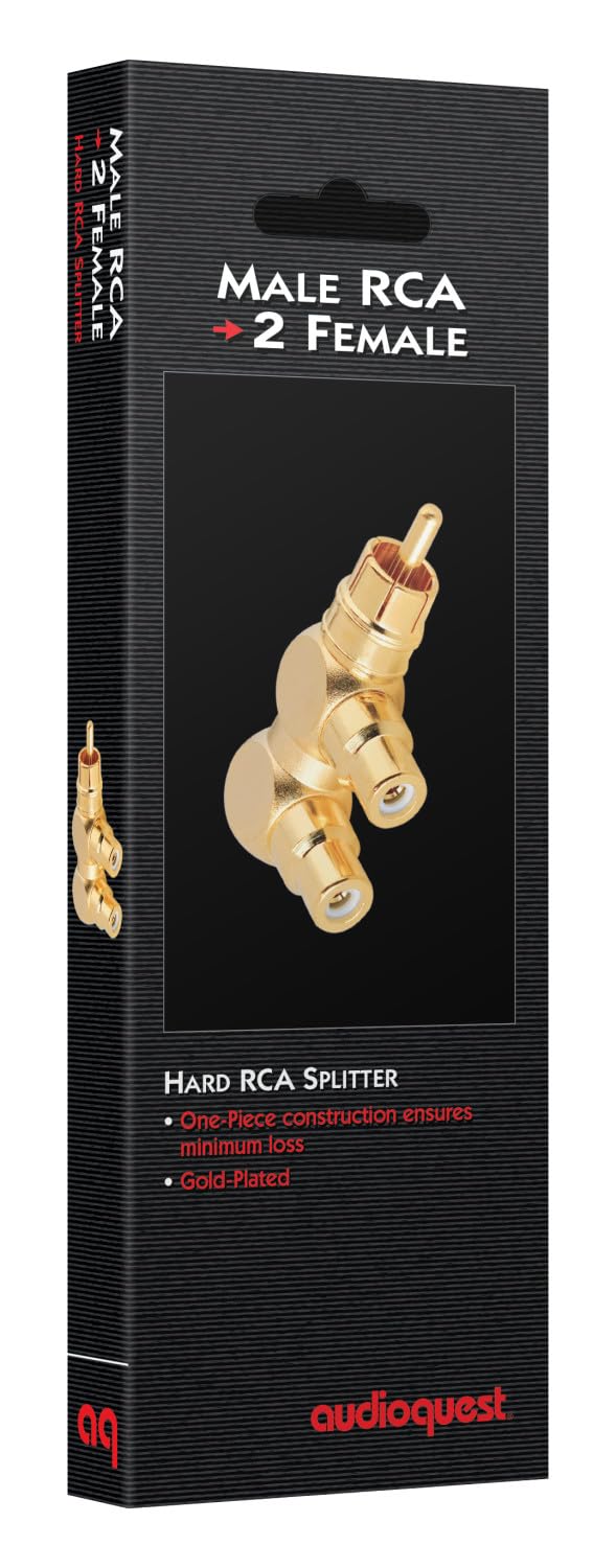 AudioQuest adapter - RCA male to two RCA female - hard assembly