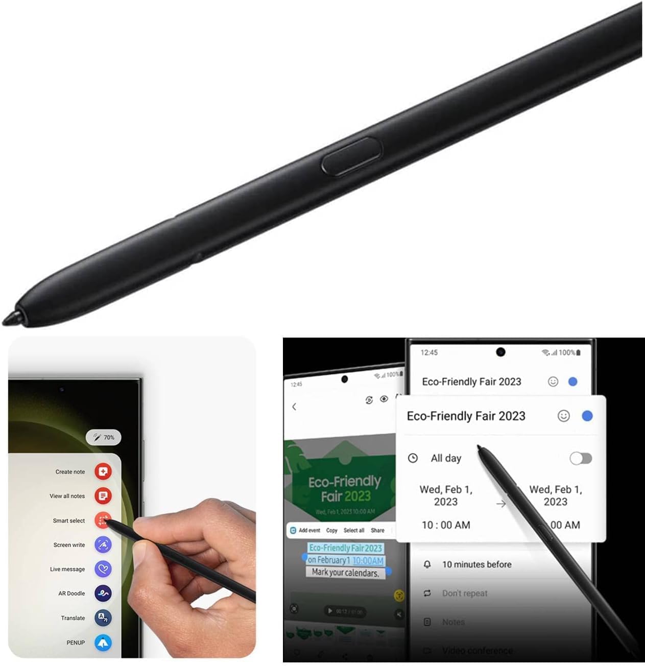 S22 Ultra Pen (withBluetooth) Replacement for Samsung Galaxy S22 Ultra, S Pen S22 Ultra Stylus (4096 Pressure Sensor) + Replacement Tips/Nibs (Blue)