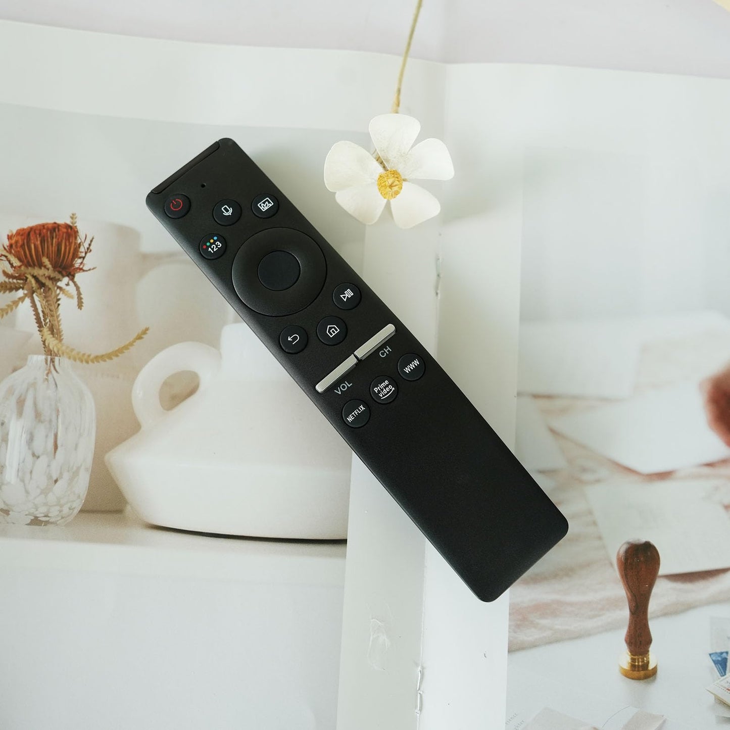 Voice Replacement Remote Control BN59-01330C Compatible for Samsung TV QA50Q65T QA43Q60T QA49Q80T QA43Q65T QA75Q70T QA50Q60T QA55Q80T QA55Q60T