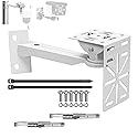 GledeYeTec 11.8" Heavy Duty Pole Mount Camera Bracket - 2 Stainless Steel Hose Clamps & L - Adapter, Indoor Outdoor for Small Business & Home
