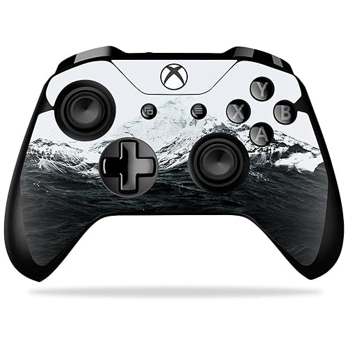 MightySkins Skin Compatible with Microsoft Xbox One X Controller - Mountain Waves | Protective, Durable, and Unique Vinyl Decal wrap Cover | Easy