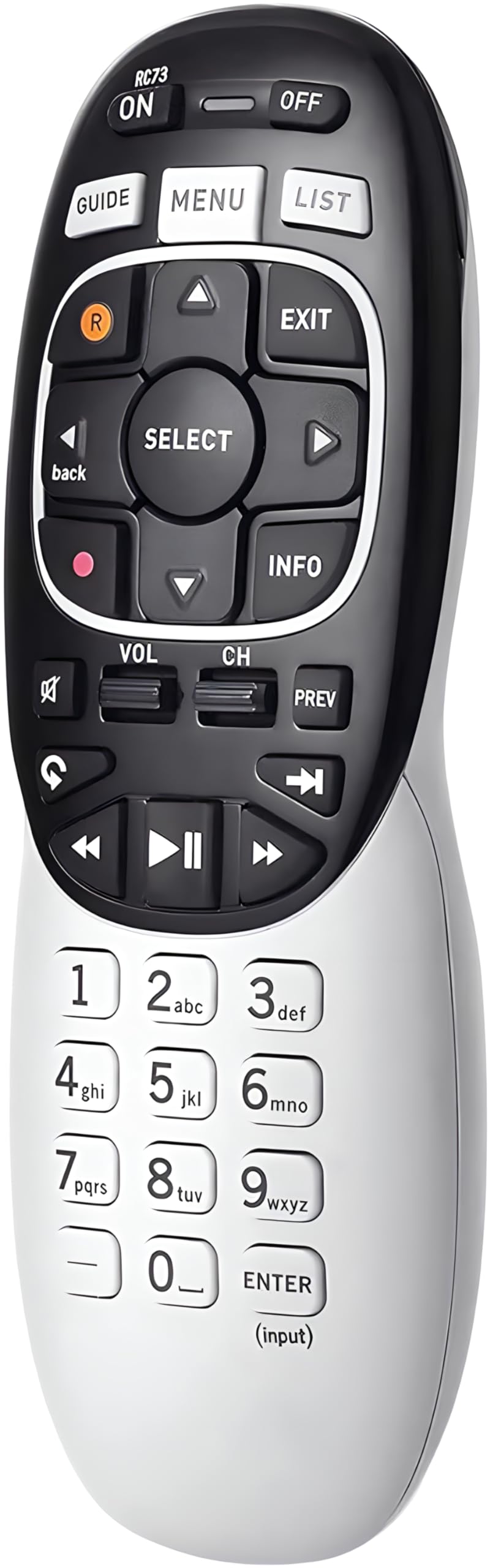 Buck AT&T DirecTV RC73 IR/RF Universal Wireless Genie Remote - DirecTV Remote Control Replacement for HR20, HR21, HR34, HR44, HR54 DVR Satellite Dish