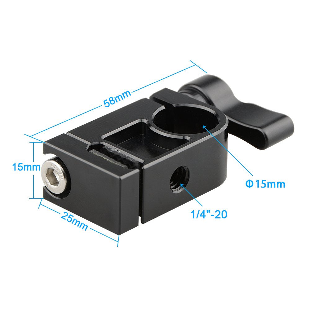 CAMVATE Monitor Mount with Ball Head and 25mm Rod Clamp for DJI Ronin-M, Black Knob