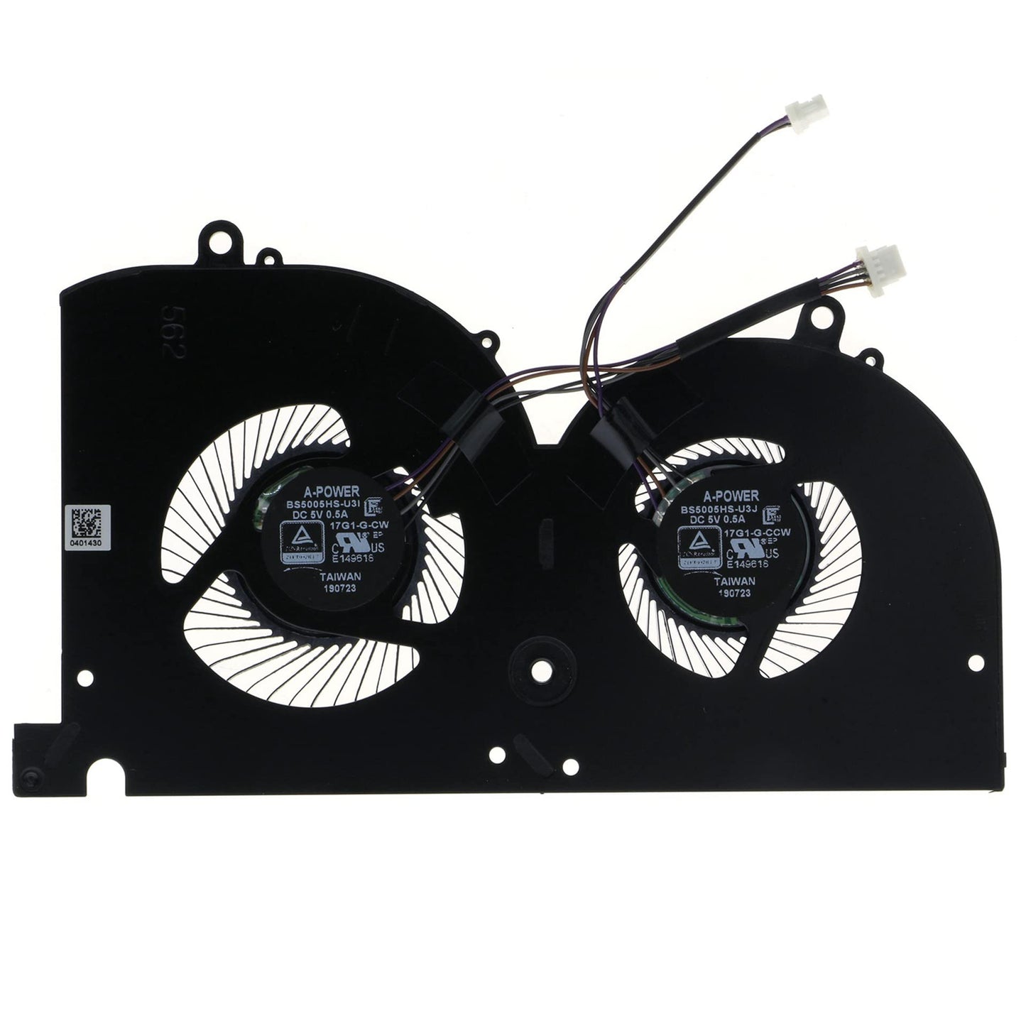 Replacement CPU+GPU Cooling Fan for MSI GS75 Stealth P75 Creator MS-17G1 MS-17G2 BS5005HS-U3I 17G1-CPU BS5005HS-U3J 17G1-G-CW