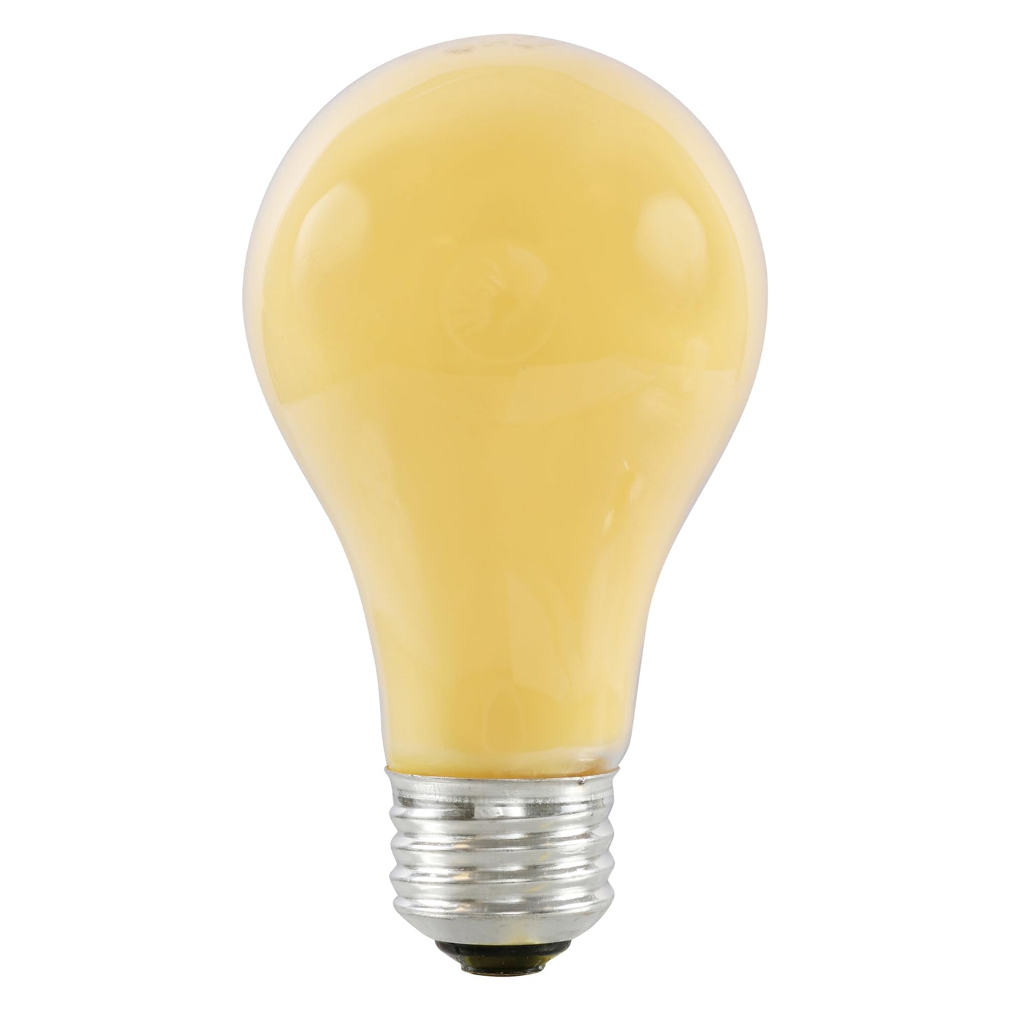 Sylvania Incandescent Yellow Bug Light Bulb A19 E26 Base, 60 Watt, 2 Pack